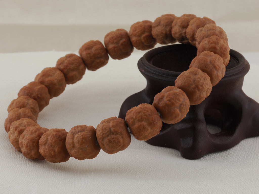 Houtou Tao Tie bead bracelet, 11 mm — BD-00001, hero view.