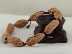 Songshan Toad Head Bead Bracelet — 10.0 mm (Song Shan Ha Ma Tou) — Bracelet on display stand — BD-00003