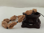 Songshan Toad Head Bead Bracelet — 10.0 mm (Song Shan Ha Ma Tou) — Bracelet on display stand — BD-00004