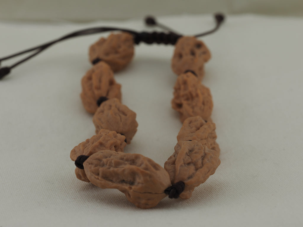 Songshan Toad Head Bead Bracelet — 10.0 mm (Song Shan Ha Ma Tou) — Extended bracelet view — BD-00004