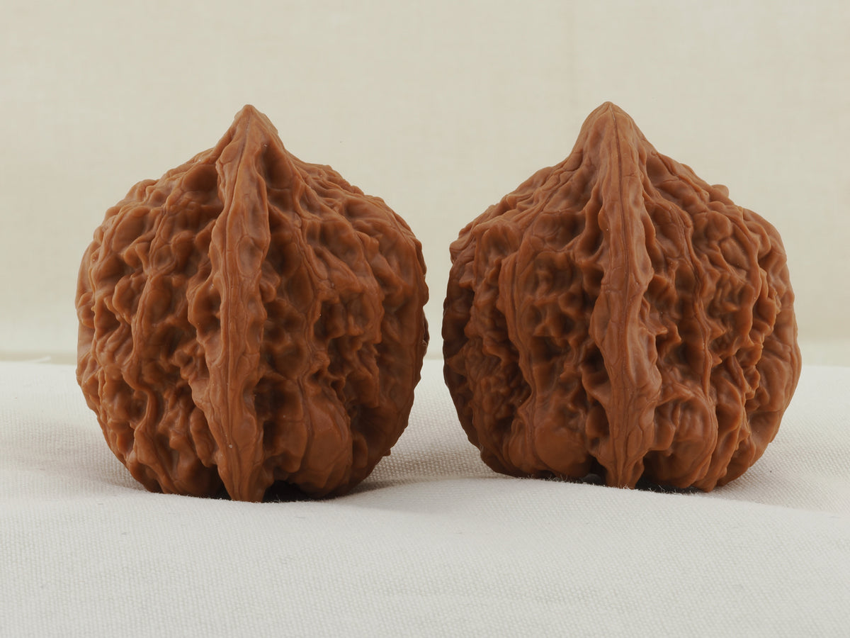 Golden Toad King walnut pair, 40 mm — WW-00002, view 2.