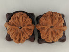 Golden Toad King walnut pair, 40 mm — WW-00002, view 5.