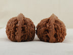 Official’s Hat walnut pair, 47 mm — WW-00006, view 4.
