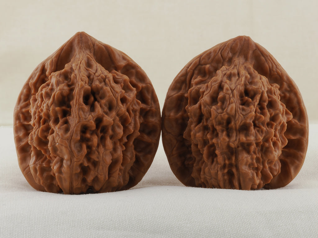 Official’s Hat walnut pair, 45 mm — WW-00009, view 3.