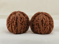 Four Towers walnut pair, 42 mm — WW-00010, hero view.