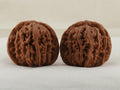 Four Towers walnut pair, 42 mm — WW-00014, hero view.