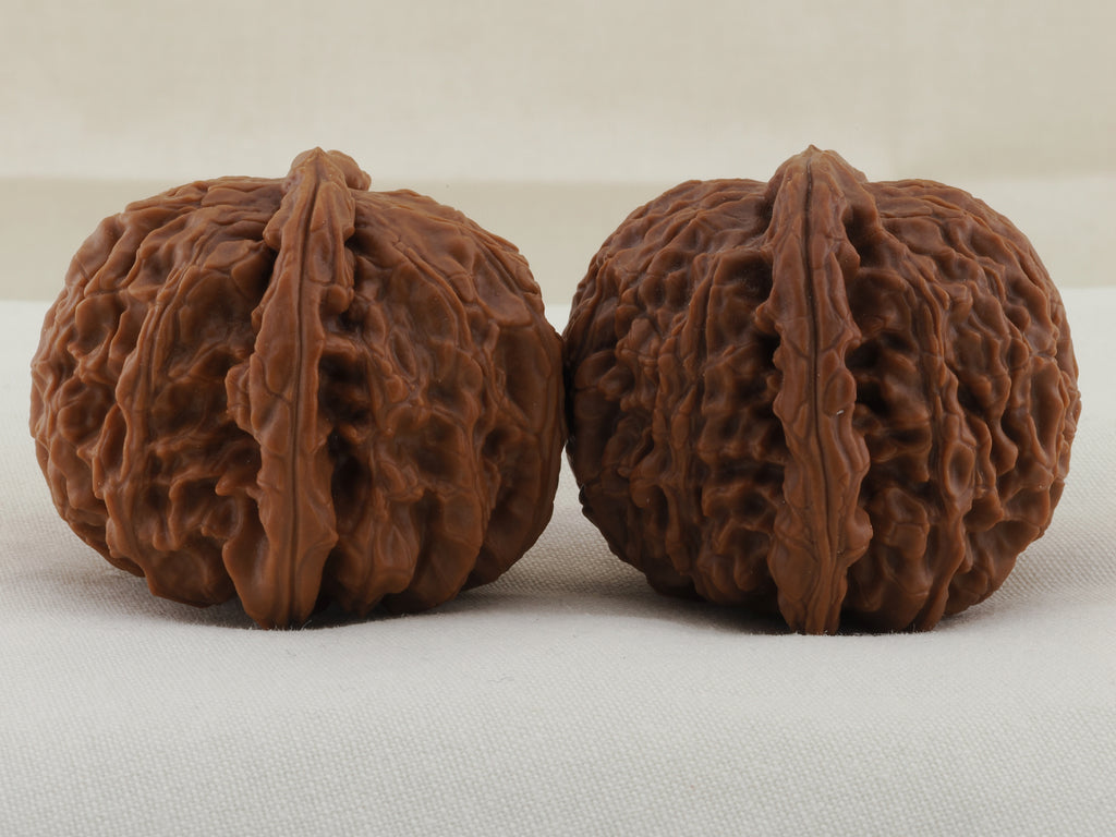 White Lion Head walnut pair, 41 mm — WW-00017, view 2.