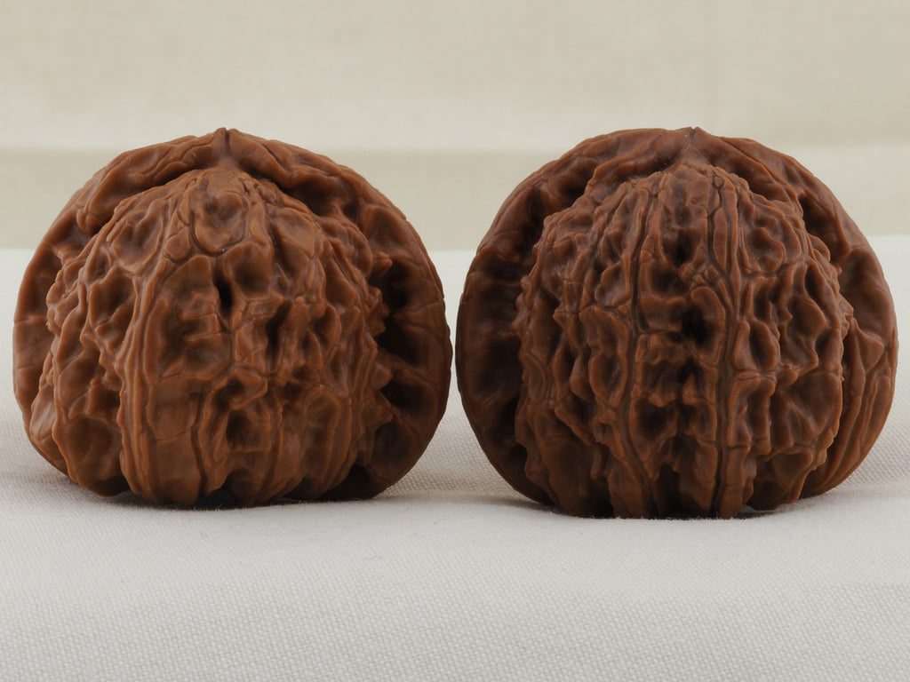 White Lion Head walnut pair, 41 mm — WW-00017, view 3.