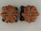 Thick Ridge walnut pair, 44 mm — WW-00028, view 6.