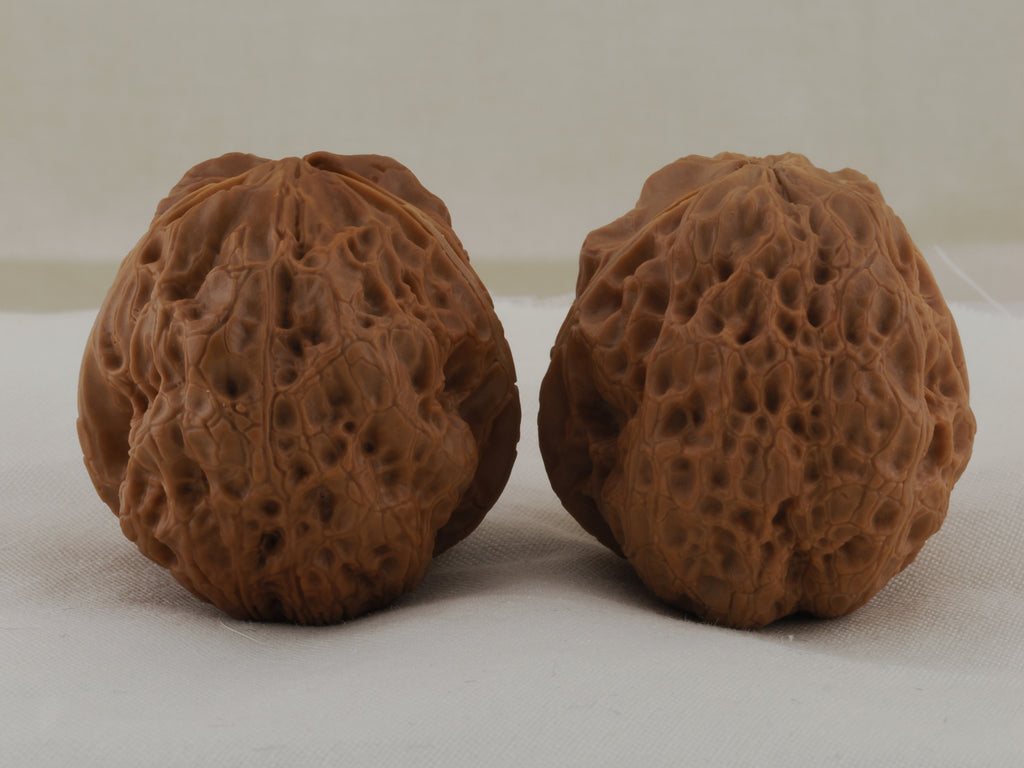 Iron Spinning Top walnut pair, 40 mm — WW-00031, view 4.