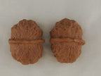 Iron Golden Toad walnut pair, 39 mm — WW-00032, hero view.