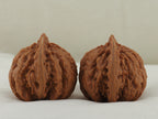 Eight Ridge King Walnut Pair — 40.0 mm (Ba Leng Wang) — Side view — WW-00033