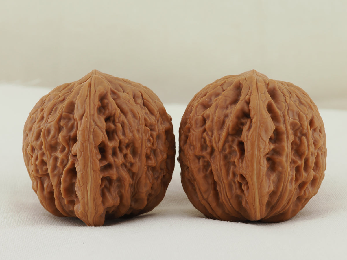 Iron Hammer Walnut Pair — 40.0 mm (Tie Chui) — Opposite side view — WW-00037