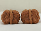 Toad Head Walnut Pair — 44.0 mm (Ha Ma Tou) — Side view — WW-00041
