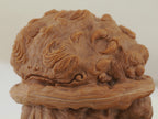 Toad Head Dragon Toad Carved Walnut Pair — 44.0 mm (Long Chan Ha Ma Tou) — First walnut carving detail — WW-00048