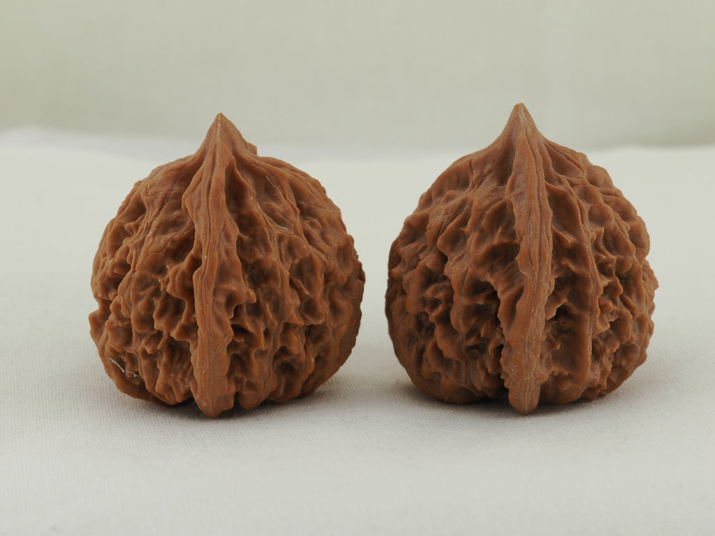 Lantern walnut pair (Deng Lou) — WW-00055, exact pair view