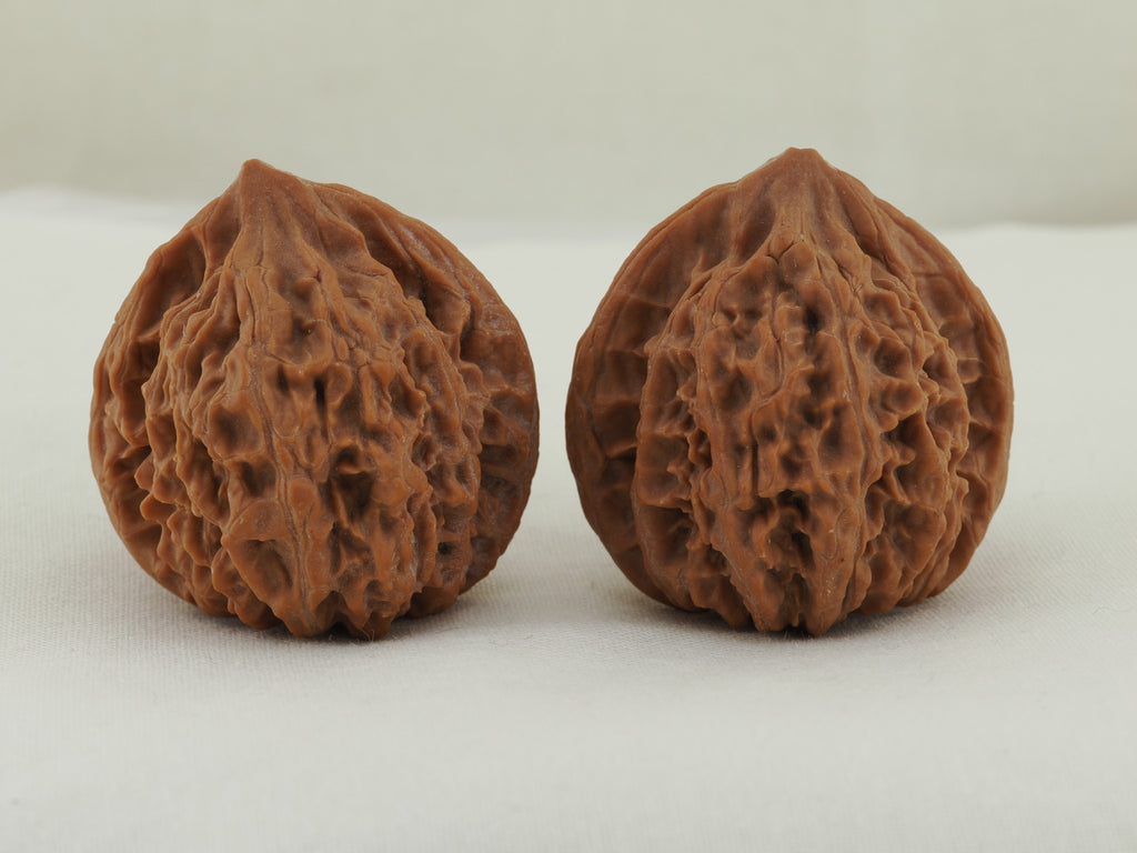 Lantern walnut pair (Deng Lou) — WW-00055, exact pair view