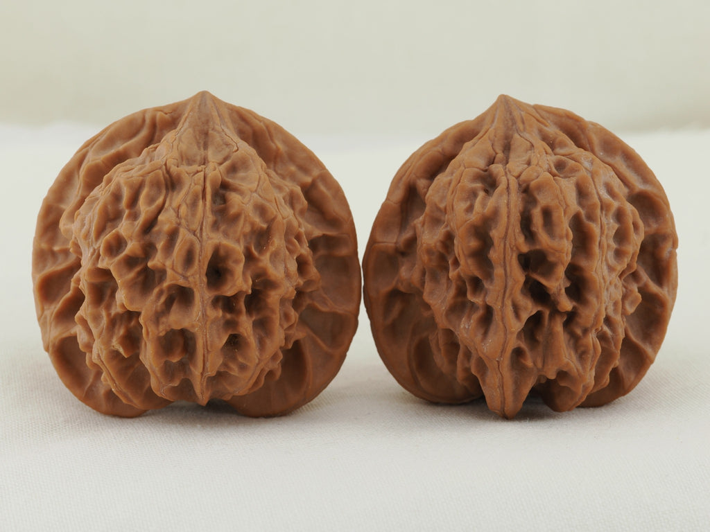 Jade Seal walnut pair (Yu Xi) — WW-00054, exact pair view