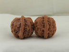 Palace Lantern walnut pair (Gong Deng) — WW-00056, side view
