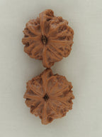 Palace Lantern walnut pair (Gong Deng) — WW-00056, base view
